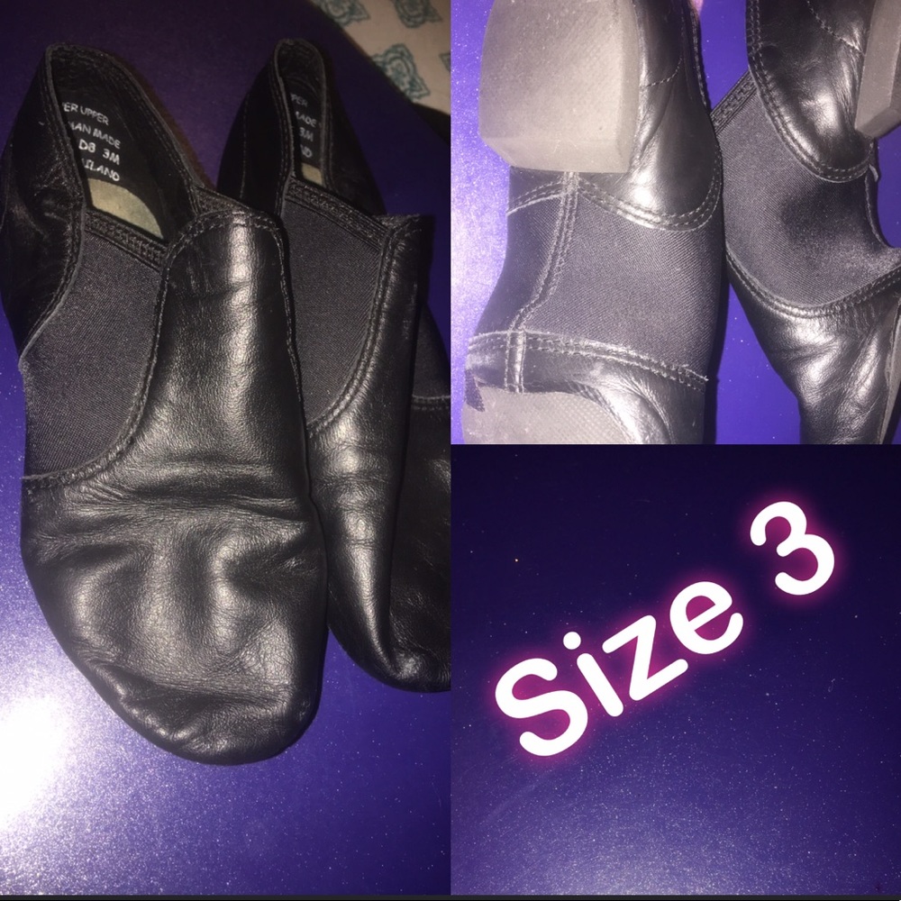 Capezio split sole Jazz Shoes Kids Size 3